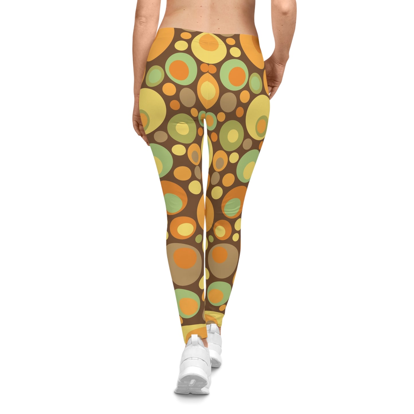 Buy One Get One FREE - Casual Leggings With This 60's Psychedelic Dots design