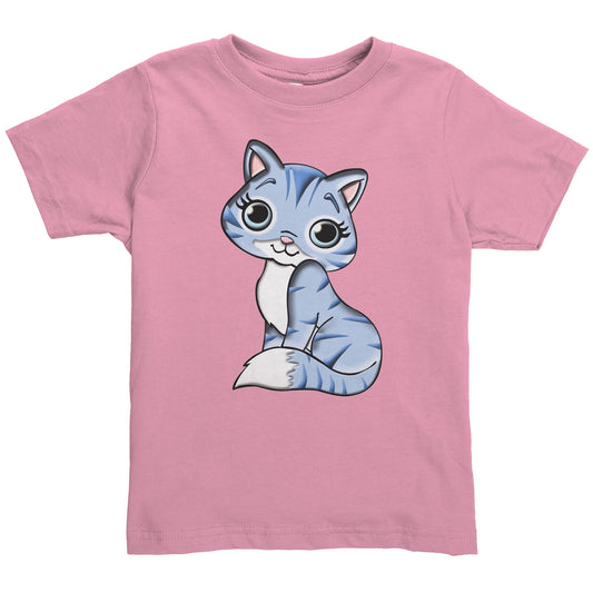 Blue Cat Toddler Shirt