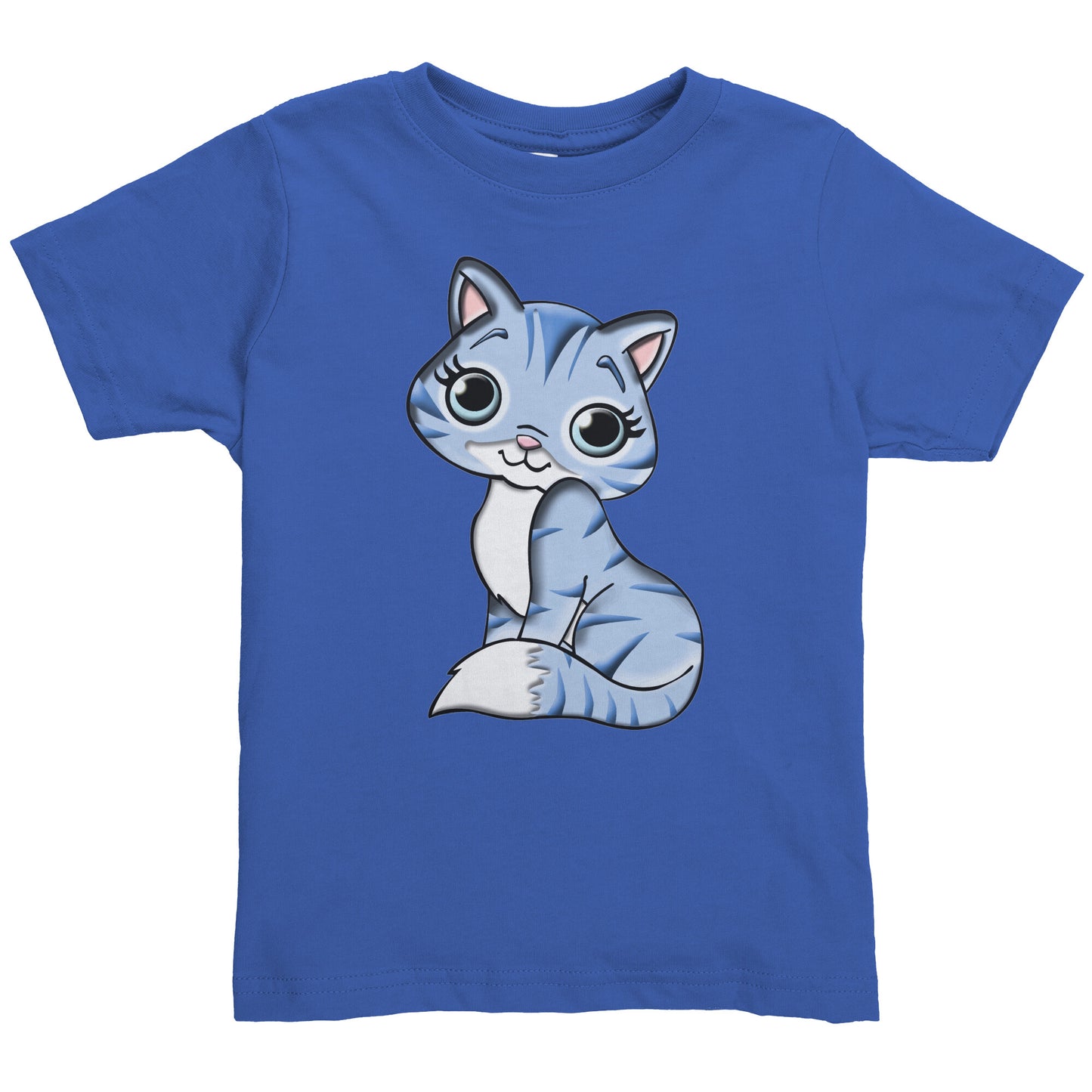 Blue Cat Toddler Shirt