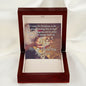 Two, 10K solid yellow gold hearts Necklace With "The Person Reading This"- Christmas Message Card