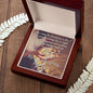 Two, 10K solid yellow gold hearts Necklace With "The Person Reading This"- Christmas Message Card
