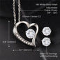 NOW 57% OFF! - Forever Love Necklace And Earring Set "To My Loving Wife"- Christmas Message Card