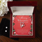 NOW 57% OFF! - Forever Love Necklace And Earring Set "To My Loving Wife"- Christmas Message Card