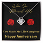 Two Hearts - Love Knot necklace
