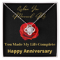 One Heart - Love Knot Necklace