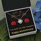 Two Hearts - Love Knot necklace