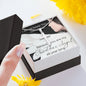 Cross Necklace With "I Swear You Have Wings"- Christmas Message Card