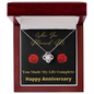 Two Hearts - Love Knot necklace