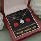 Two Hearts - Love Knot necklace