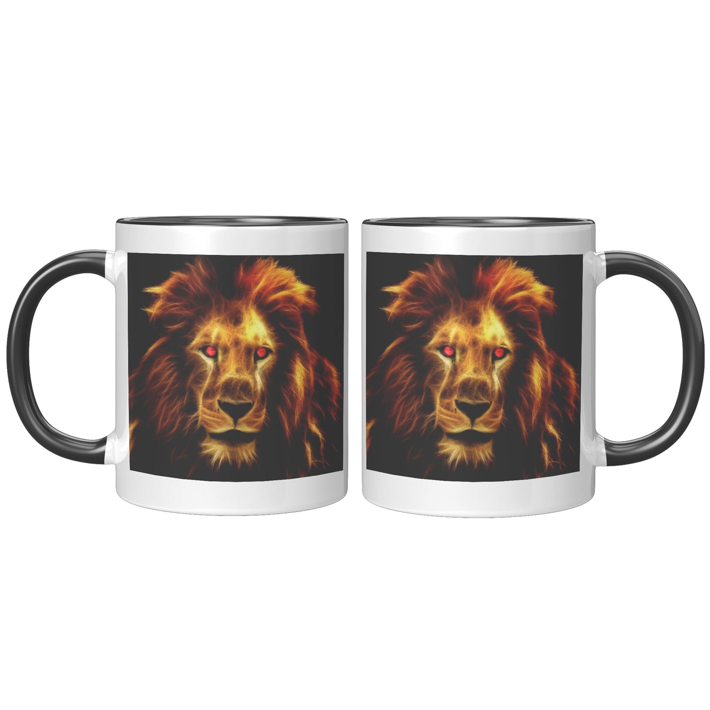 Lion With Fire Eyes (Orange)