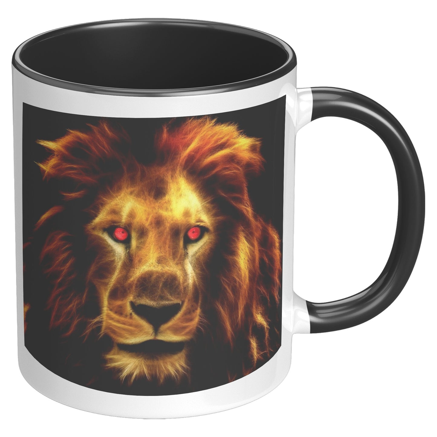 Lion With Fire Eyes (Orange)