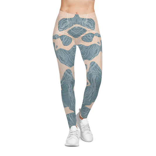 Buy One Get One FREE - Casual Leggings With An Abstract Design