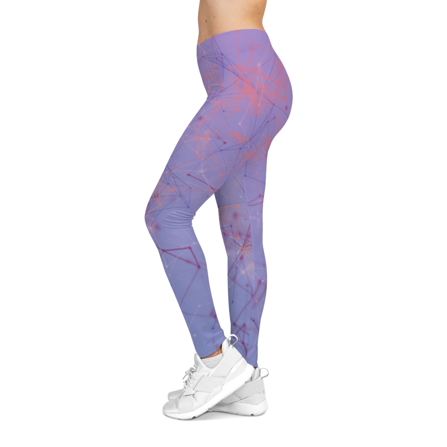 Buy One Get One FREE - Casual Leggings With A Blue art Design