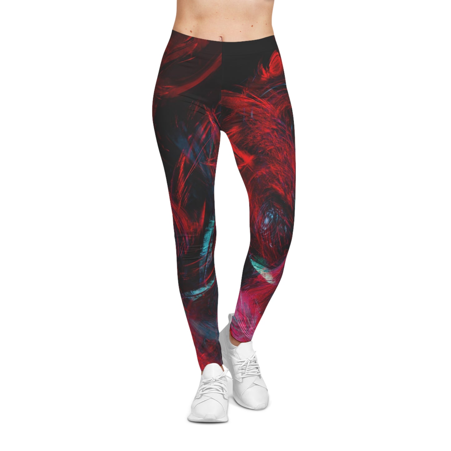 Buy One Get One FREE - Casual Leggings With An Abstract Design