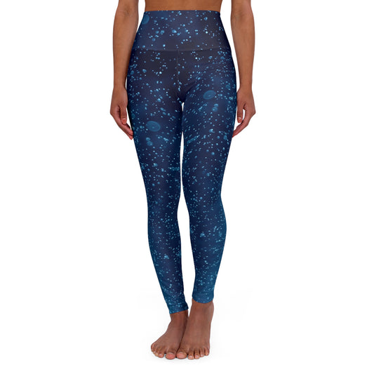 Buy One Get One FREE - High Waisted Yoga Leggings With A Fun Water-Bobbles Design