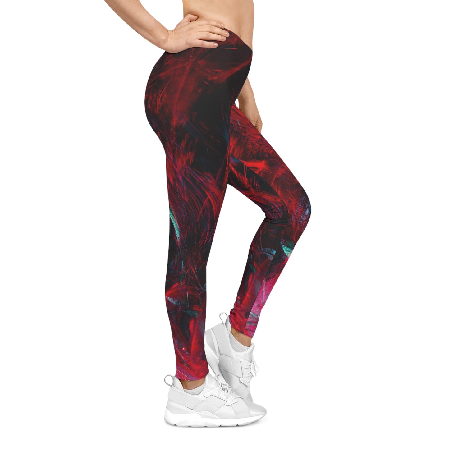 Buy One Get One FREE - Casual Leggings With An Abstract Design