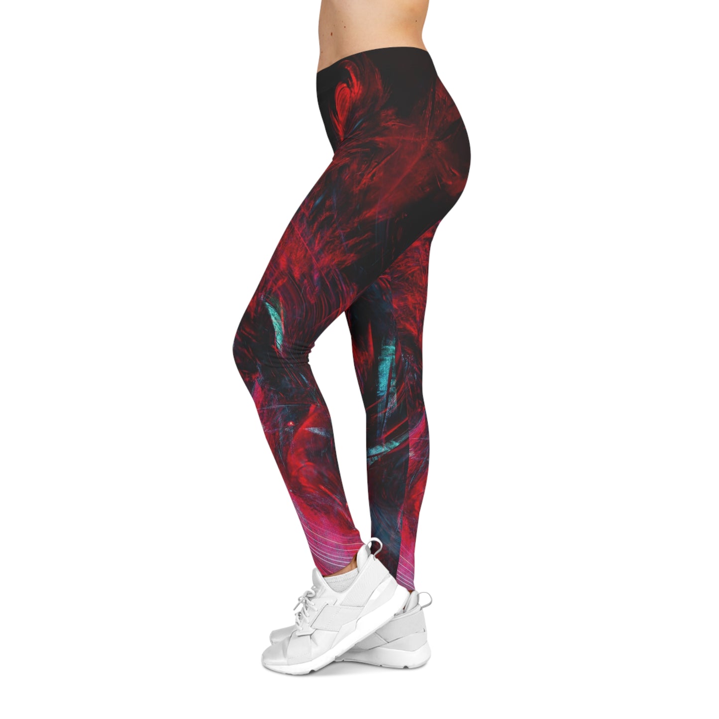 Buy One Get One FREE - Casual Leggings With An Abstract Design