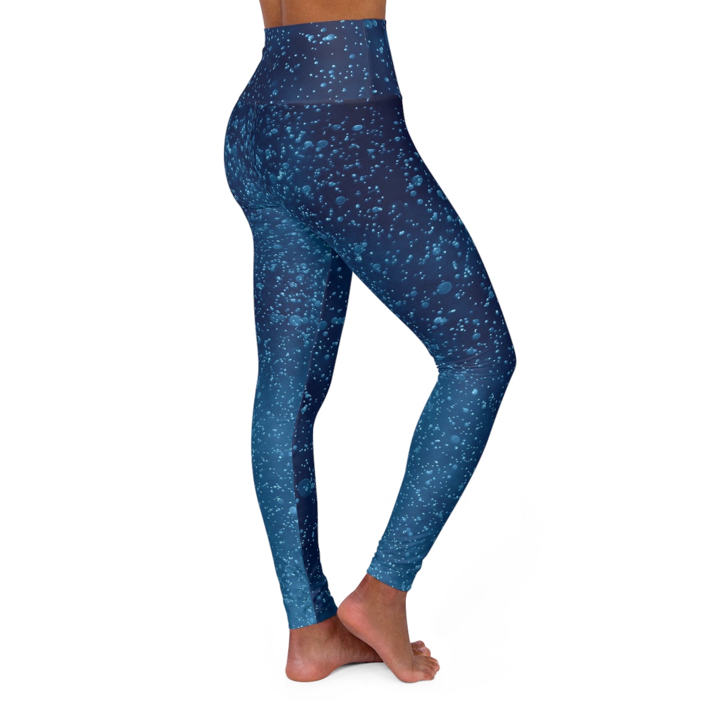 Buy One Get One FREE - High Waisted Yoga Leggings With A Fun Water-Bobbles Design