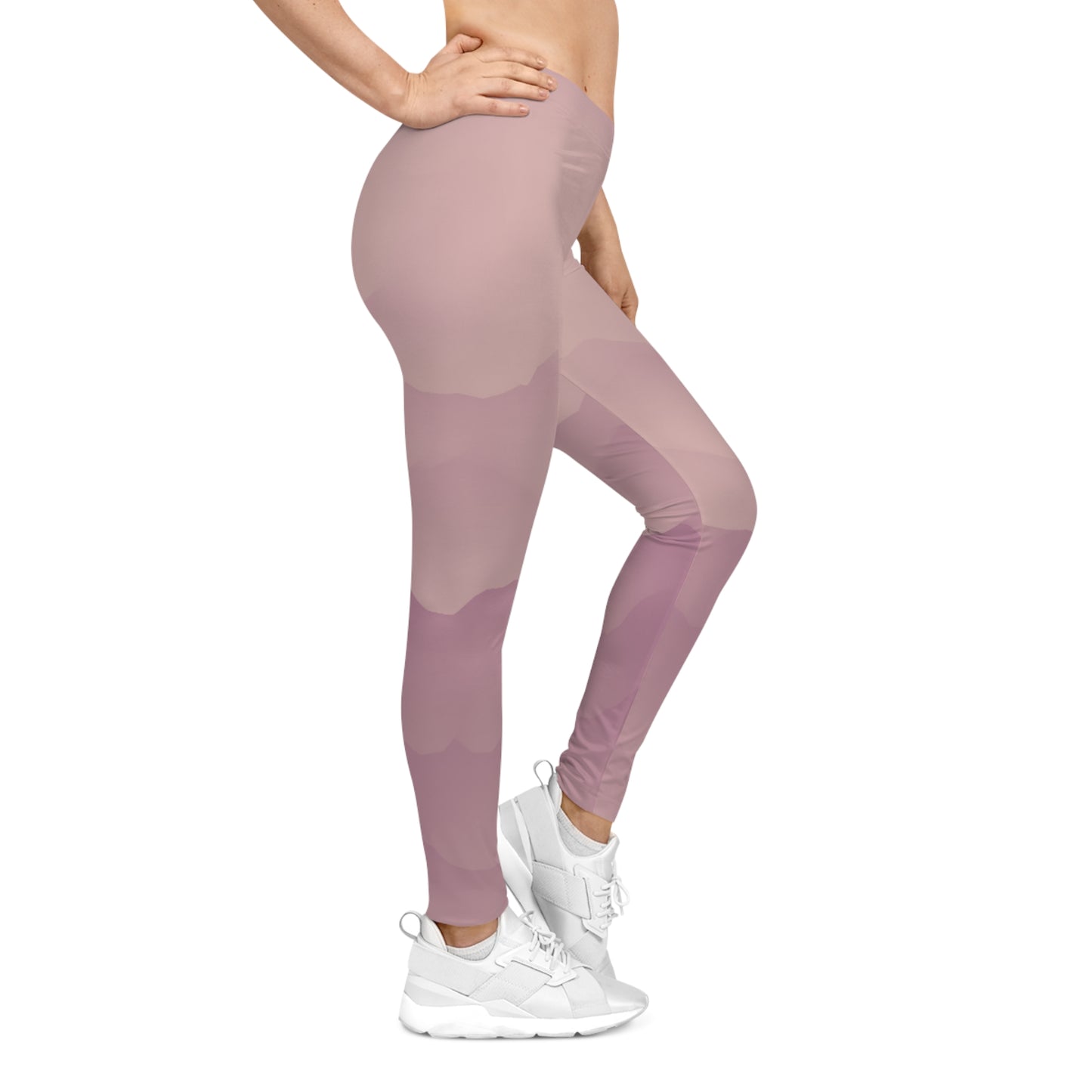 Buy One Get One FREE - Casual Leggings With Hues of light pink