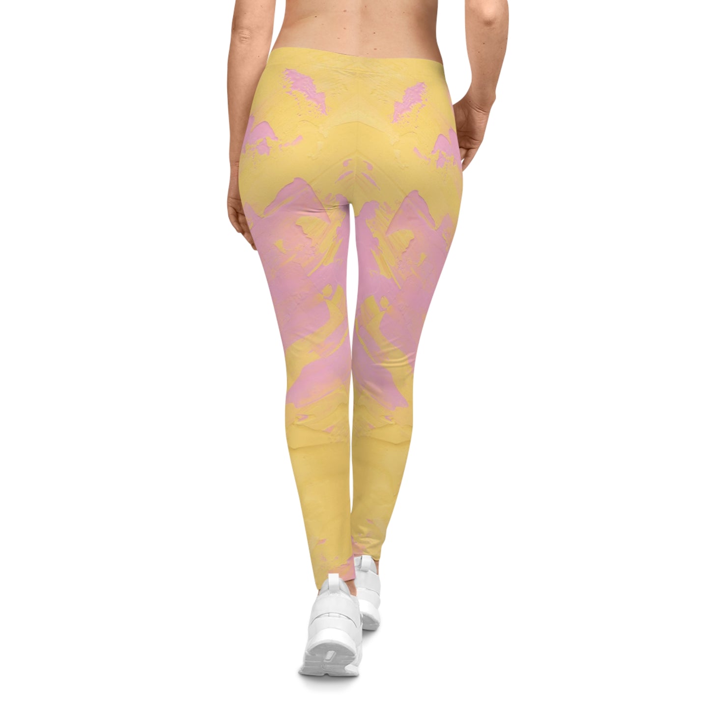 Buy One Get One FREE - Casual Leggings With A Splash Of Paint Design