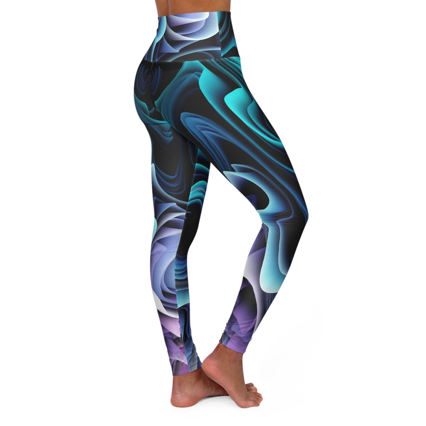 Buy One Get One FREE - High Waisted Yoga Leggings With A Wild Amber Design