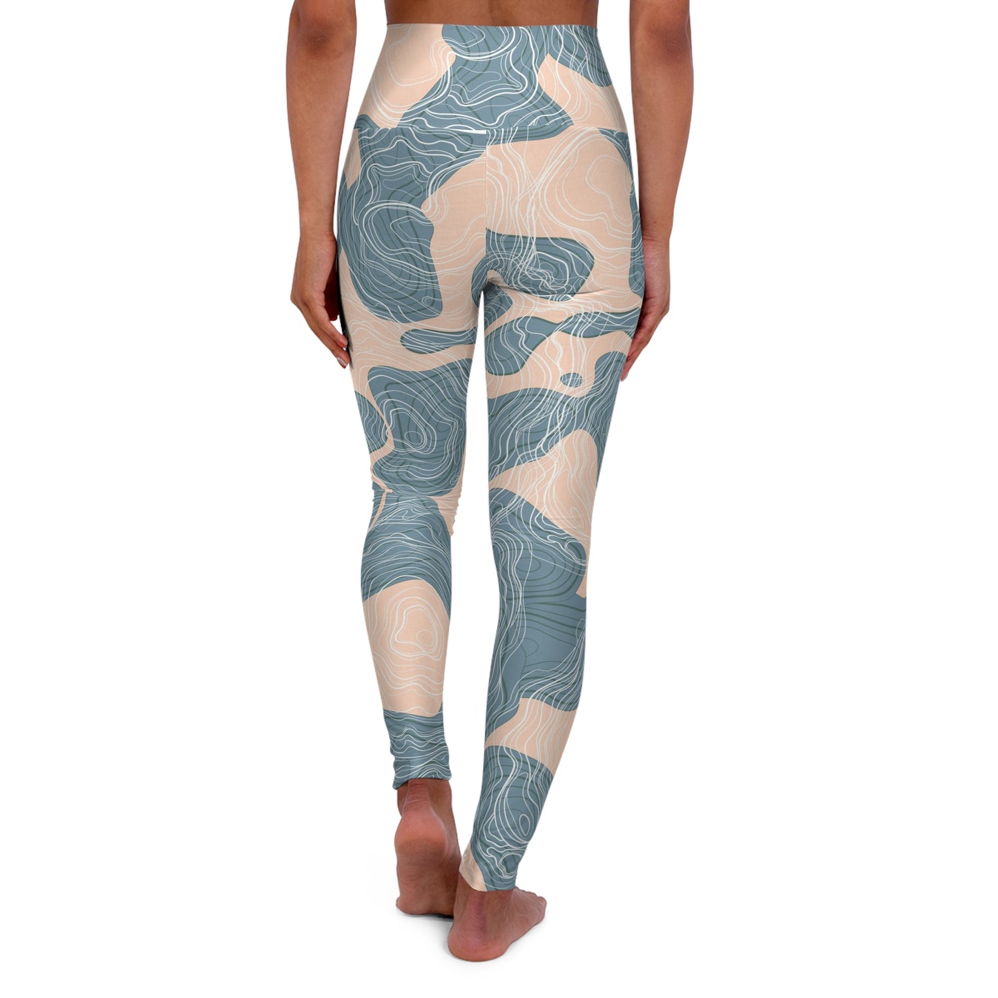 Buy One Get One FREE - High Waisted Yoga Leggings With An Abstract Design