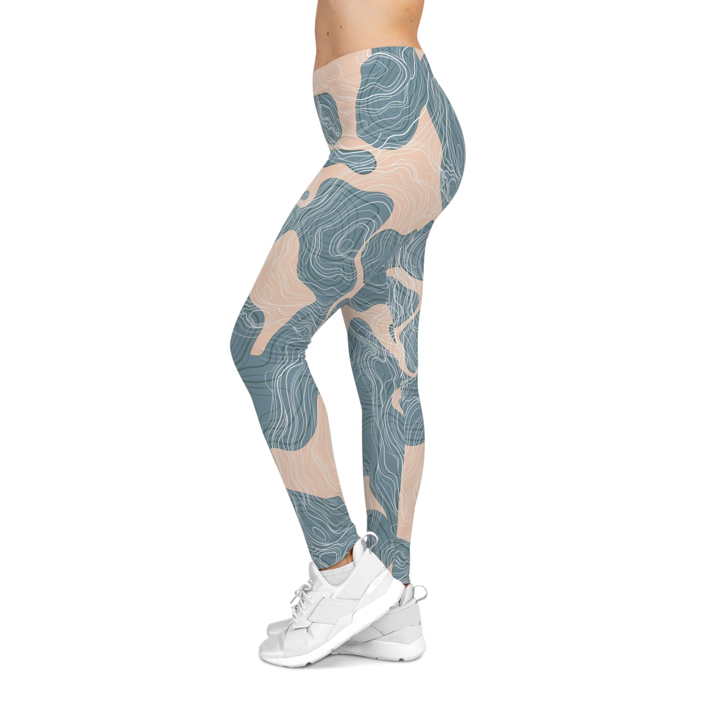 Buy One Get One FREE - Casual Leggings With An Abstract Design