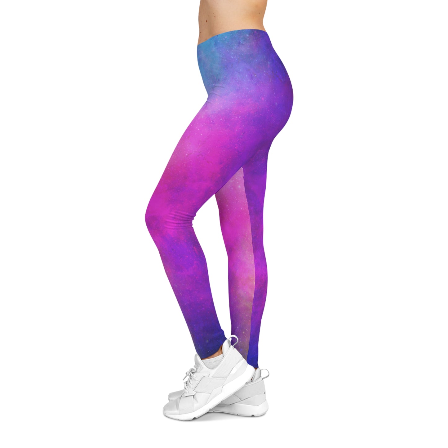 Buy One Get One FREE - Casual Leggings With A Fusion Of Colors Design