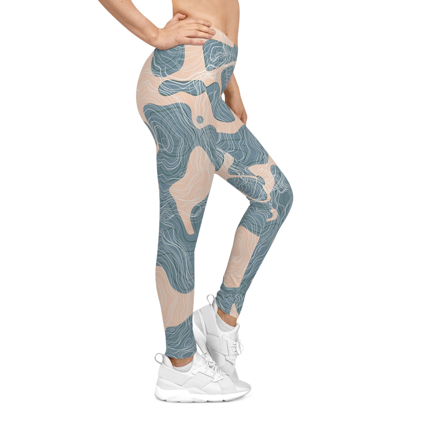 Buy One Get One FREE - Casual Leggings With An Abstract Design