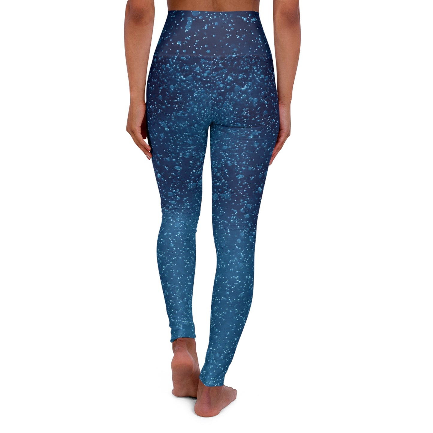 Buy One Get One FREE - High Waisted Yoga Leggings With A Fun Water-Bobbles Design