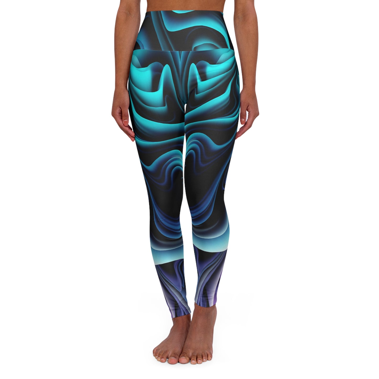 Buy One Get One FREE - High Waisted Yoga Leggings With A Wild Amber Design