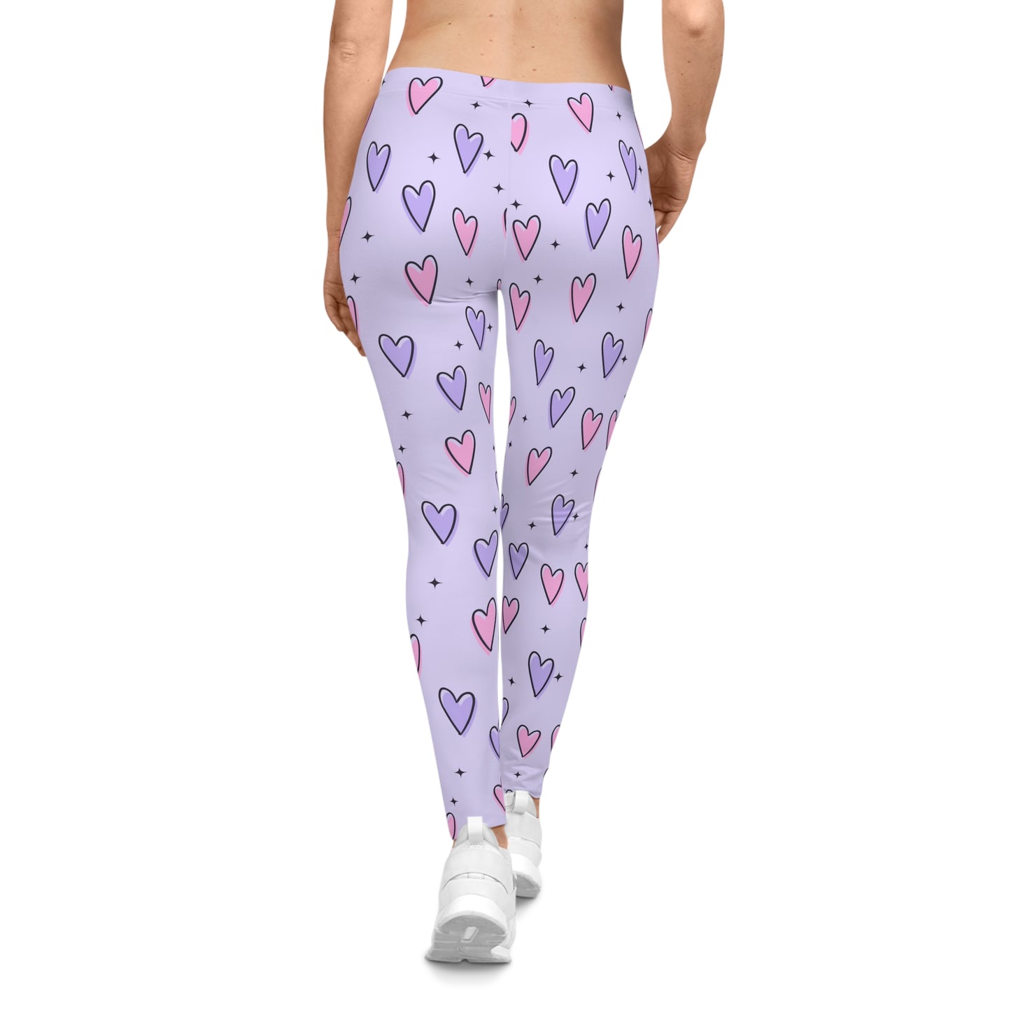 Buy One Get One FREE - Casual Leggings With A Fun Hearts design