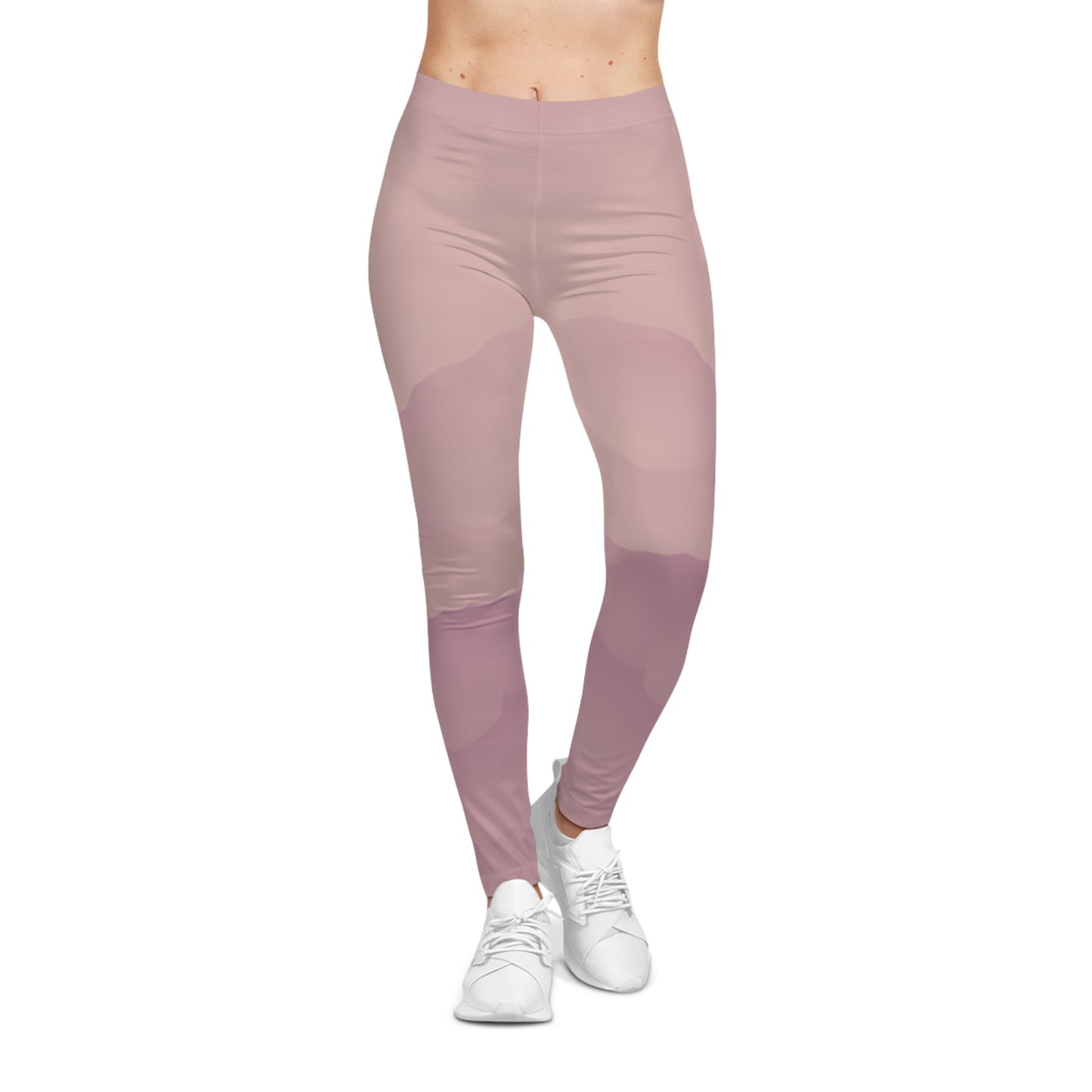 Buy One Get One FREE - Casual Leggings With Hues of light pink