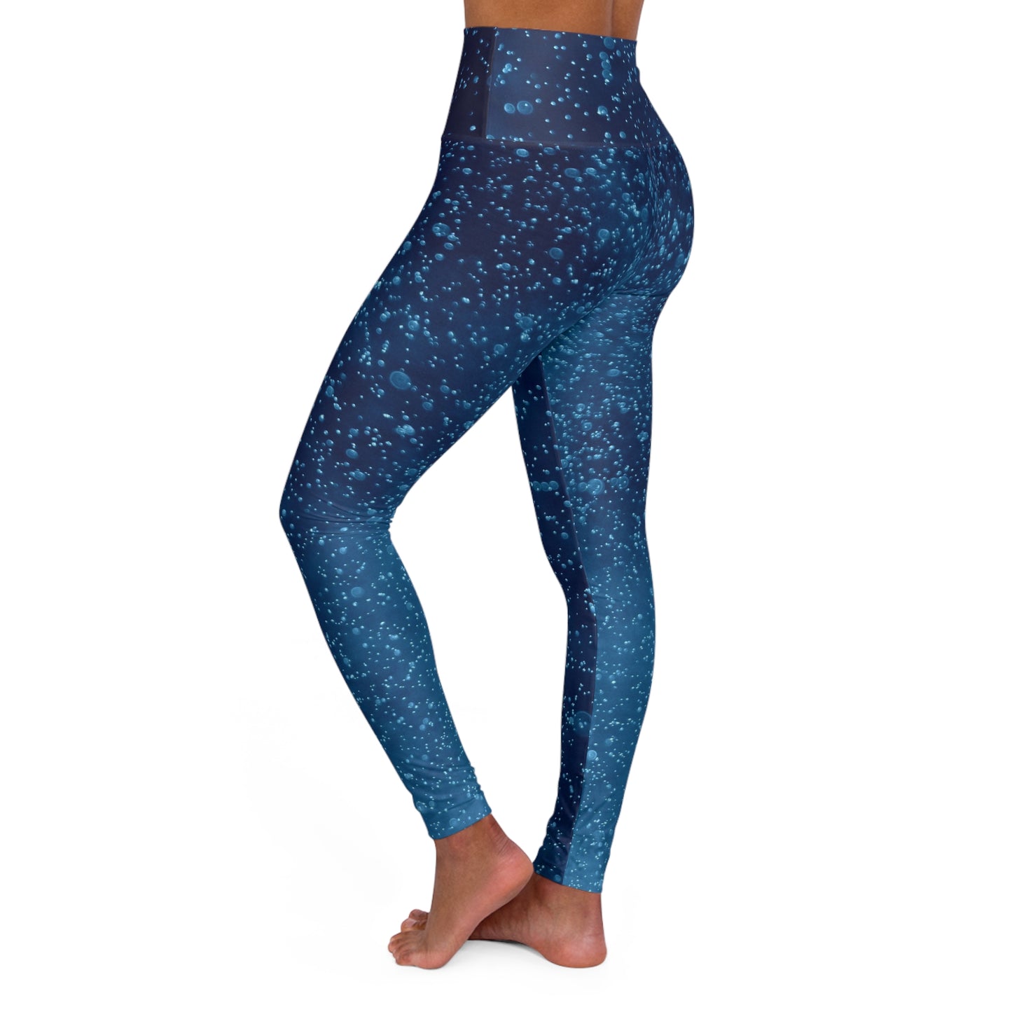 Buy One Get One FREE - High Waisted Yoga Leggings With A Fun Water-Bobbles Design