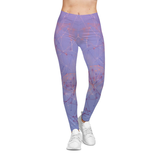 Buy One Get One FREE - Casual Leggings With A Blue art Design