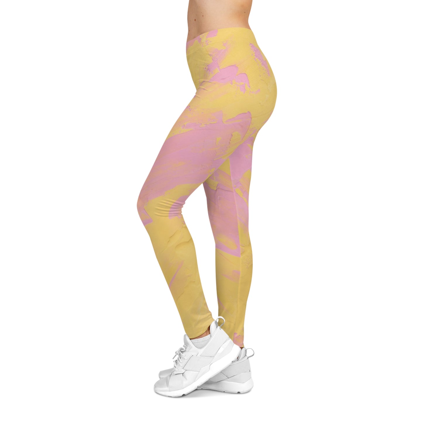 Buy One Get One FREE - Casual Leggings With A Splash Of Paint Design