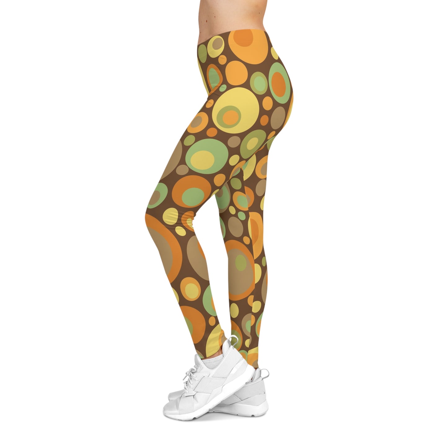 Buy One Get One FREE - Casual Leggings With This 60's Psychedelic Dots design