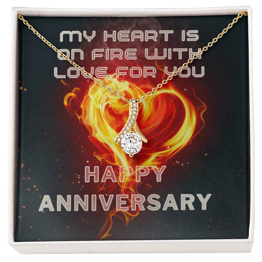 My Heart Is On Fire With Love - Alluring Beauty Necklace