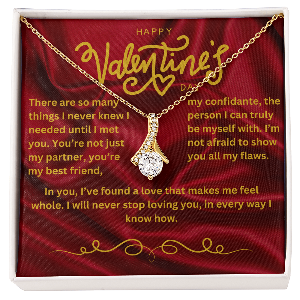 Valentine’s Day Message Card #3: A Love That Completes Me With The Alluring Beauty Necklace