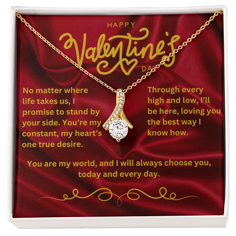 Valentine’s Day Message Card #4: Your Deep Commitment To Her With The Alluring Beauty Necklace