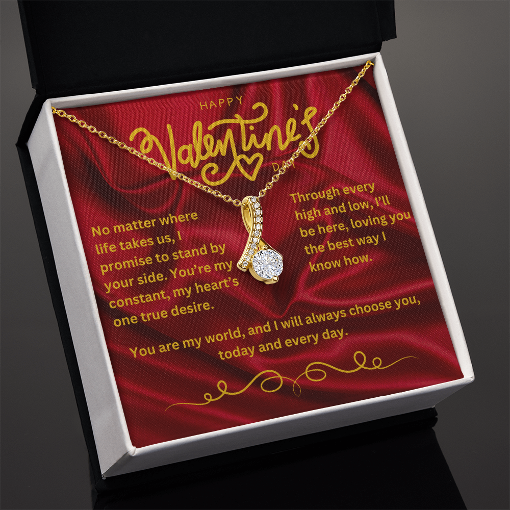 Valentine’s Day Message Card #4: Your Deep Commitment To Her With The Alluring Beauty Necklace