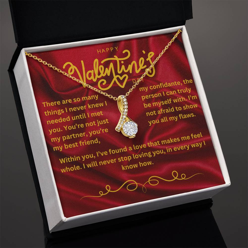 Valentine’s Day Message Card #3: A Love That Completes Me With The Alluring Beauty Necklace