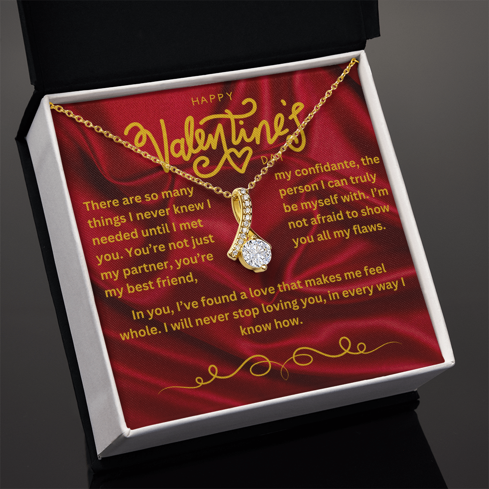 Valentine’s Day Message Card #3: A Love That Completes Me With The Alluring Beauty Necklace