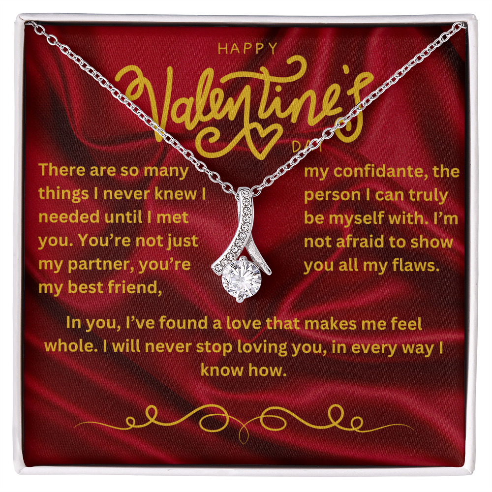 Valentine’s Day Message Card #3: A Love That Completes Me With The Alluring Beauty Necklace