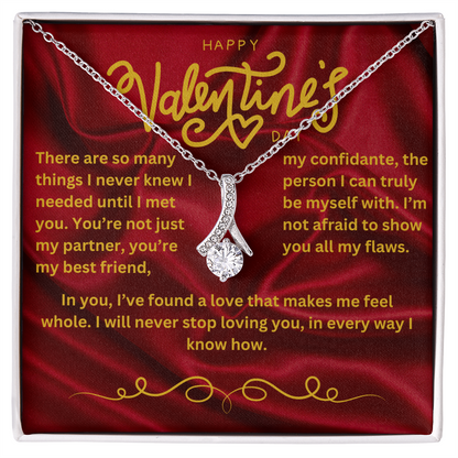 Valentine’s Day Message Card #3: A Love That Completes Me With The Alluring Beauty Necklace