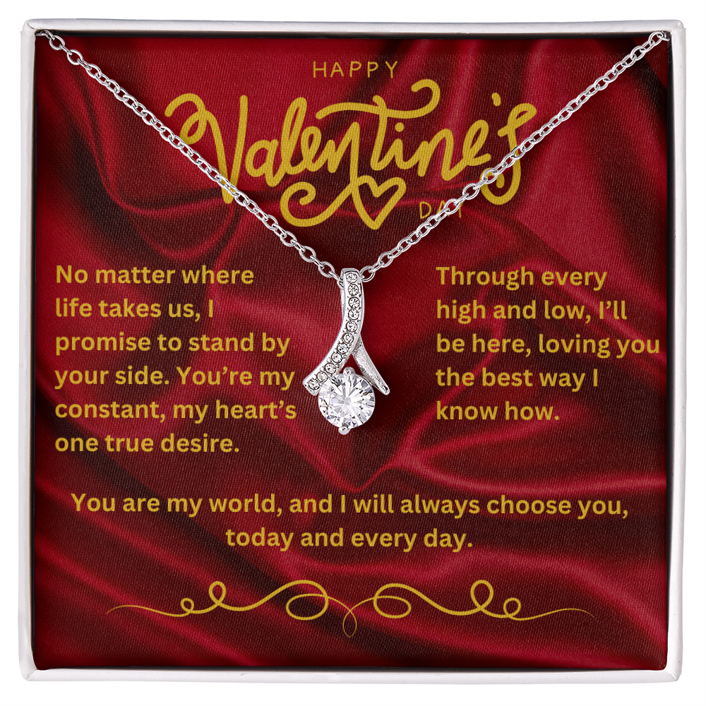 Valentine’s Day Message Card #4: Your Deep Commitment To Her With The Alluring Beauty Necklace