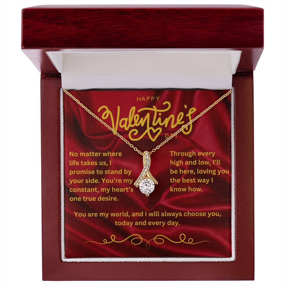 Valentine’s Day Message Card #4: Your Deep Commitment To Her With The Alluring Beauty Necklace