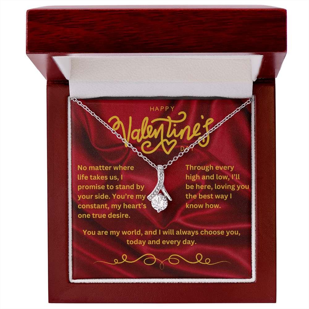 Valentine’s Day Message Card #4: Your Deep Commitment To Her With The Alluring Beauty Necklace