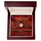 Valentine’s Day Message Card #3: A Love That Completes Me With The Love Knot Necklace