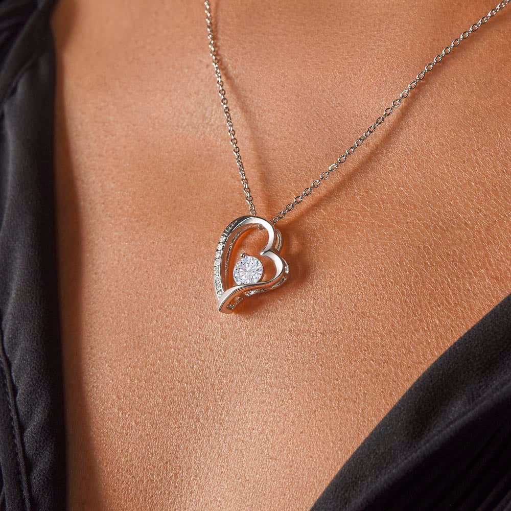 Your Touch Is Softer Than A Rose Petal - Forever Love Necklace